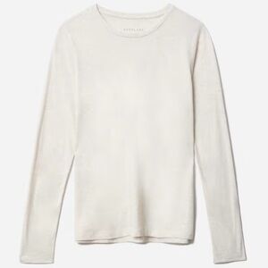 Everlane Ivory Long Sleeve Top